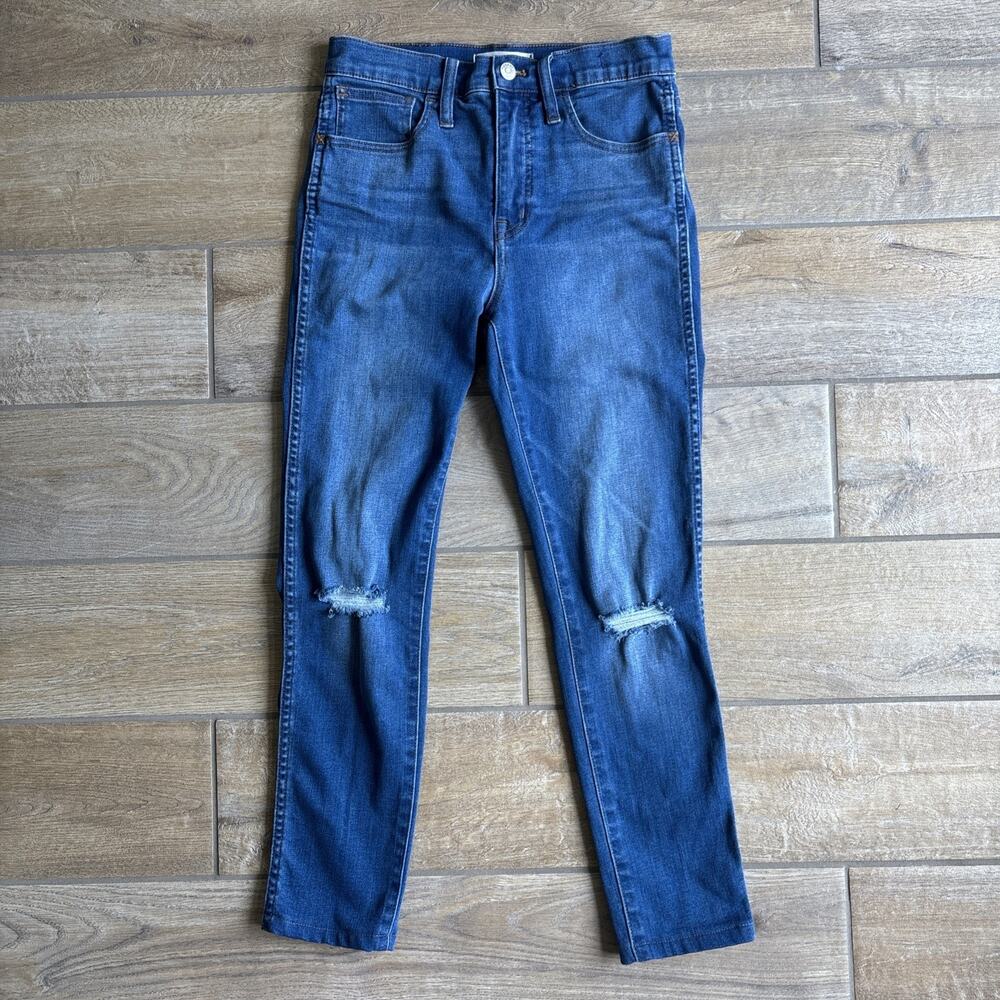 Madewell Womens Size 26 Jeans 10" Roadtripper Distressed Skinny Denim‎